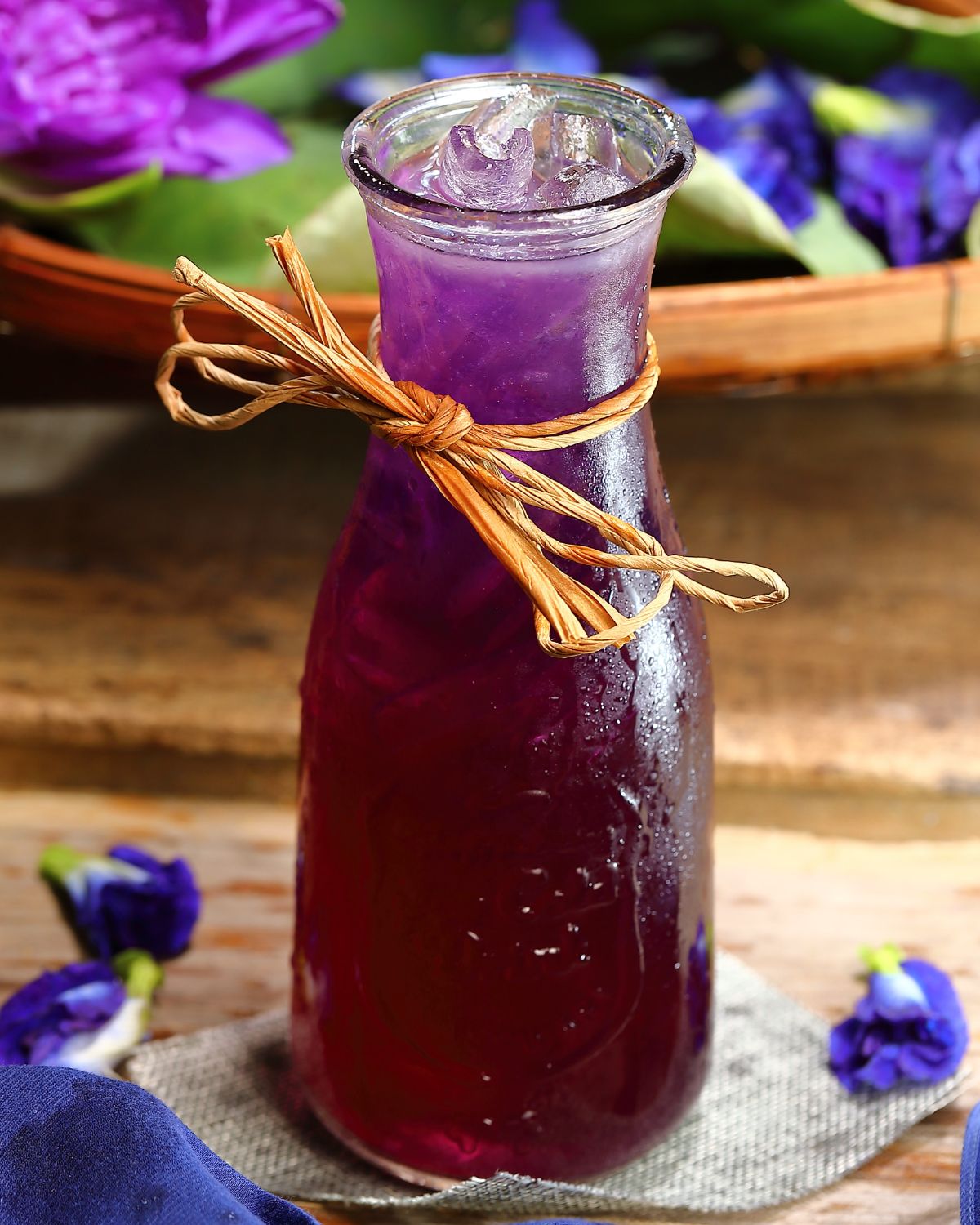 น้ำอัญชัญมะนาวButterfly Pea Flower Juice with Lime